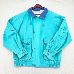 Vintage 90s Sun Ice Teal Colorblock Windbreaker Jacket Mens Large Retro Gorpcore